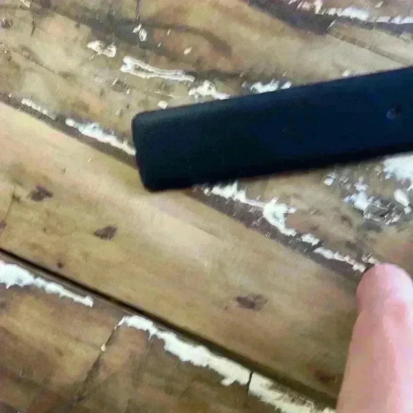 Black brown reversible, dress belt bonded leather size 40 - Picture 3 of 6